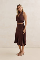 Dreamy Shores Neckholder-Top Braun