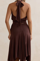 Dreamy Shores Neckholder-Top Braun