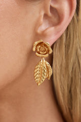 18 Karat vergoldete Rose Island Ohrringe Gold