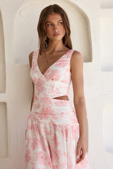 In Your Heart Maxikleid Pink