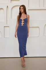 Normani Midi Dress Steel
