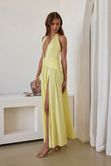 Bewitched By Light Neckholder Maxikleid Gelb