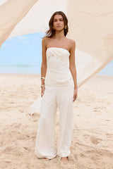 Laidback Lover trägerloses Set Creme