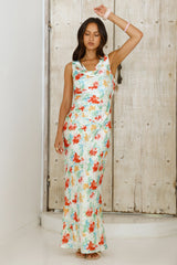 Maxikleid mit Küstenprint