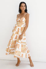 Midikleid „Sundrenched Serenade“ Orange