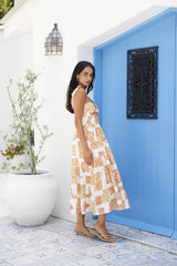Midikleid „Sundrenched Serenade“ Orange