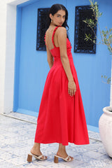 Maxikleid Cherry Kisses Rot