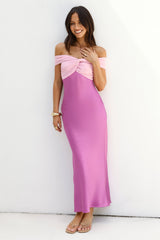 Dreamers Delight schulterfreies Maxikleid Lila