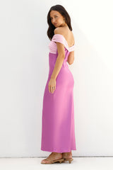 Dreamers Delight schulterfreies Maxikleid Lila