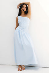 Lexi Love One-Shoulder Maxikleid Blau