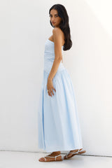 Lexi Love One-Shoulder Maxikleid Blau