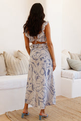 In Wonderland Maxikleid Blau