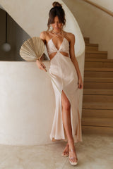 Maxikleid „No Good Reason“ Beige