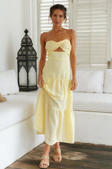 Free Falling Maxikleid Gelb