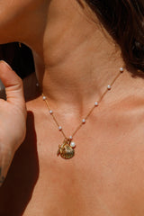 18K vergoldete Warm Oceans Halskette Gold