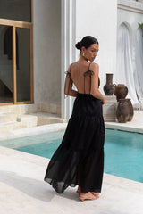 Dance In The Dark Neckholder Maxikleid Schwarz