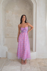 Trägerloses Maxikleid „Upon The Moon“ in Lila