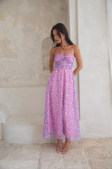 Trägerloses Maxikleid „Upon The Moon“ in Lila