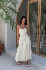 Zori Maxikleid Creme