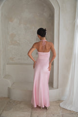 Destinations Neckholder Maxikleid Pink