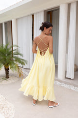 Limoncello Spritz Maxikleid Gelb