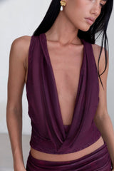 Bloom At Dawn Mesh-Top Pflaume