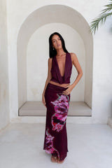 Bloom At Dawn Mesh-Top Pflaume