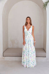 Maxikleid Peach Passion Weiß