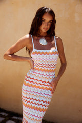 RUNAWAY THE LABEL Maxikleid Albie Orange