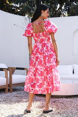 Maxikleid "Liebesgeständnisse" in Rosa