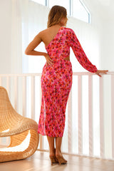 Point Of View Midi-Kleid Rosa