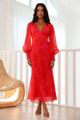 Exactly Right Maxi Dress Red