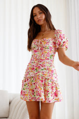 Island Radiance Minikleid Blumenmuster