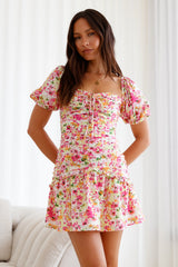 Island Radiance Minikleid Blumenmuster