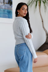 Winter Bliss Strickjacke Grau