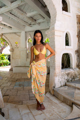 FORTUNATE ONE Marbella Sarong Casablanca Print