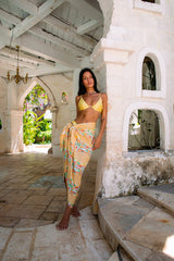 FORTUNATE ONE Paros Swim Top Lemon