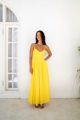 FORTUNATE ONE Blushing Lovers Maxikleid Gelb