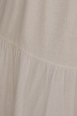 Liliana Maxikleid aus 100 % Leinen Weiß