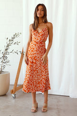 Love Arrow Maxi Dress Orange