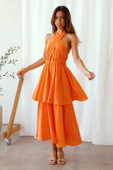 Going Higher Maxikleid Orange
