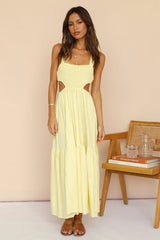 Blink Twice Maxikleid Gelb