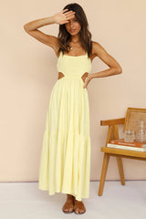Blink Twice Maxikleid Gelb