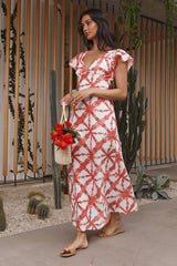 Citrus and Spice Maxi Dress Orange