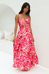 Maxikleid "Enrichment Halter" in Pink