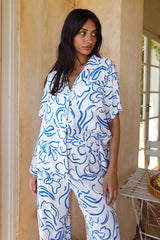 Leinenhemd „Tranquility“ Blau