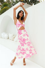 Midikleid „Sunset Sorbet“ in Pink