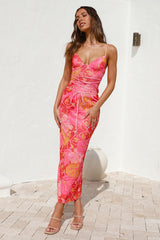 Sangria Sommer Maxikleid Rosa