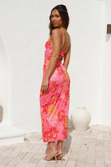Sangria Sommer Maxikleid Rosa
