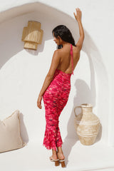 Feeling Joy Midi Dress Red